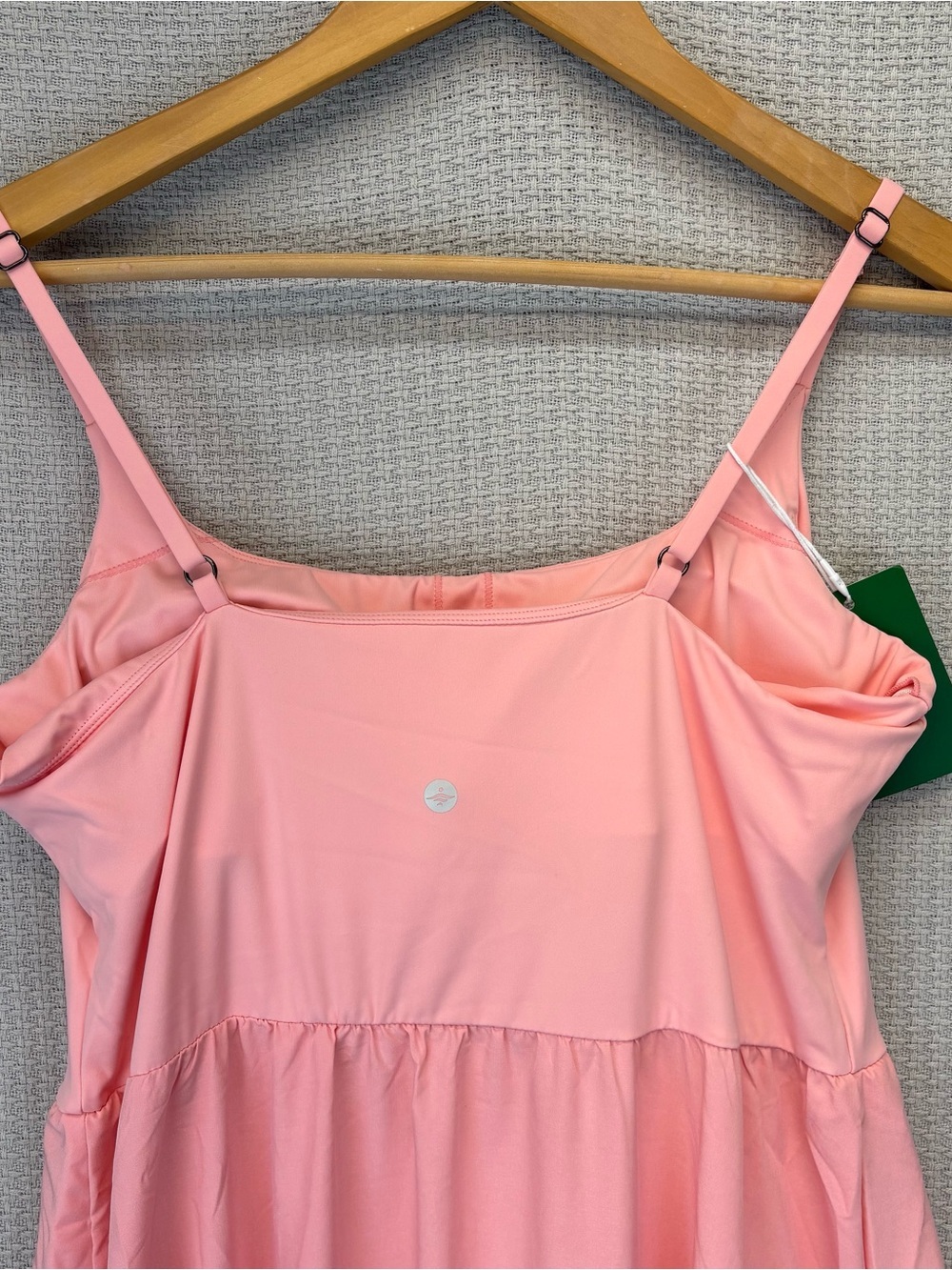 NWT Halara Breezeful High Low 2-Piece Flowy Midi Casual Dress Pink Large Boho - Picture 8 of 16